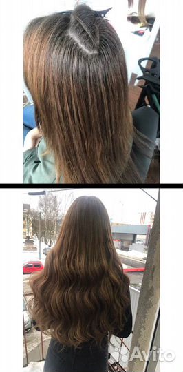 Снятие наращённых волос