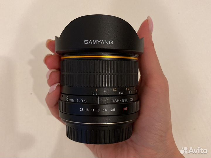 Объектив для кенон Модель samyang 8 mm f/3.5