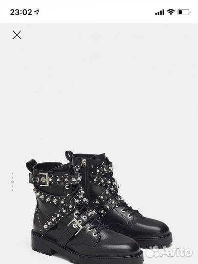 Ботинки кожаные zara