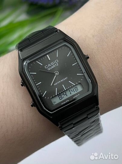 Черные часы Casio Quartz