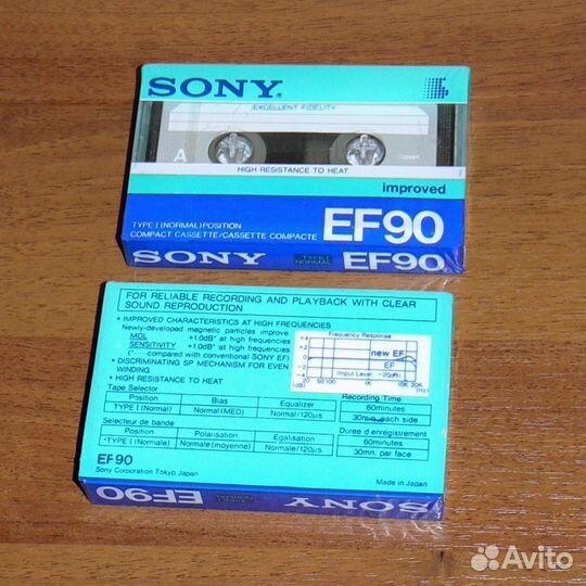 Кассеты Sony EF90 improved. Новые. Подделка