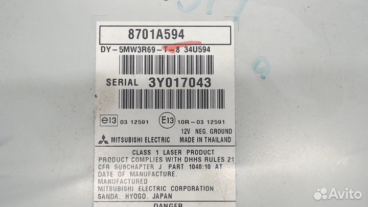 Магнитола Peugeot 4008, 2014