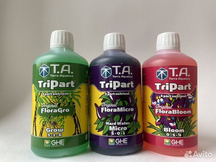 Удобрения Flora Series Grow/Bloom/Micro