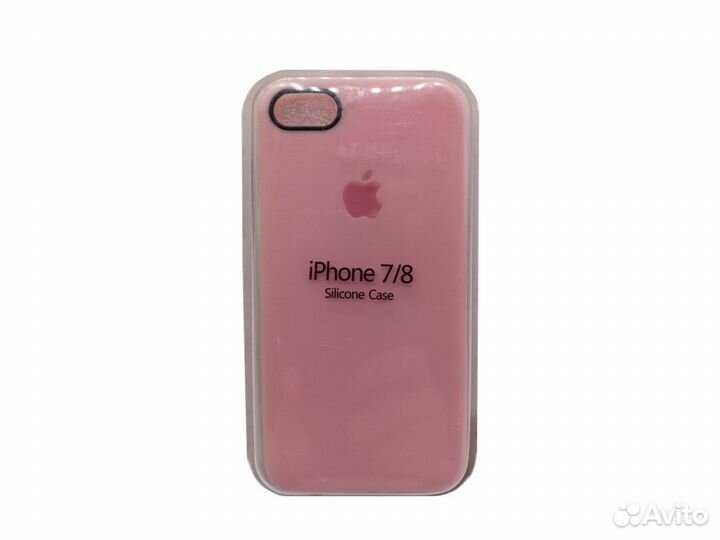 Чехол силиконовый для iPhone 7/8 (Розовый)