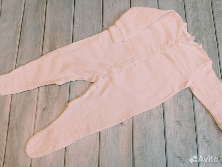Муслиновый комбинезон 68 для девочки