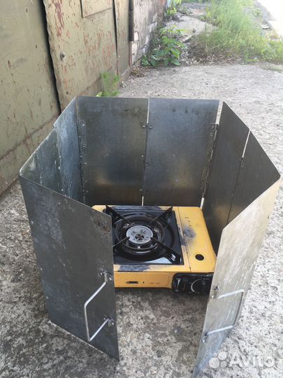 Ветрозащитный экран для туристской газовой плиты