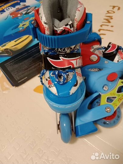 Ролики раздвижные новые hot wheels 26-29