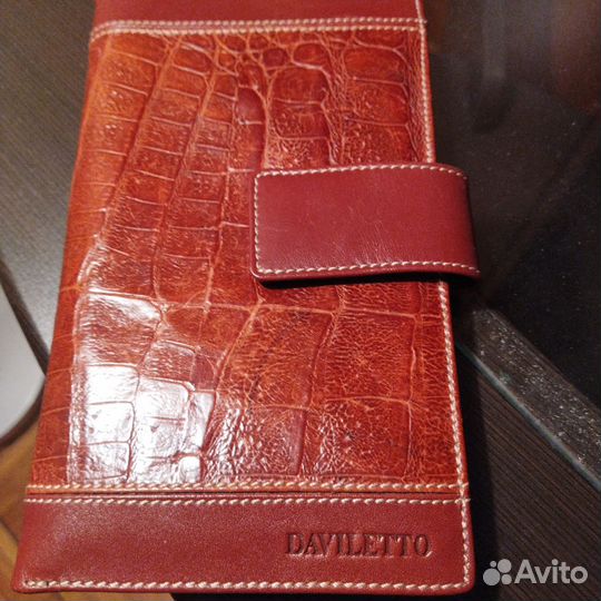 Daviletto мужской кошелёк винтаж кожа