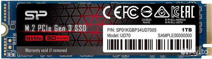SSD накопитель Silicon Power M-Series UD80 SP01kgb