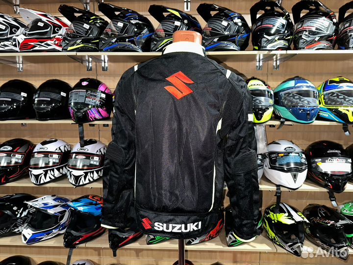 Куртка с защитой легкая suzuki на мото