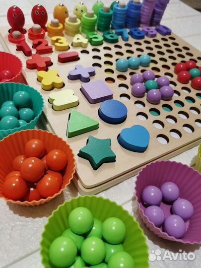 Деревянный сортер монтессори