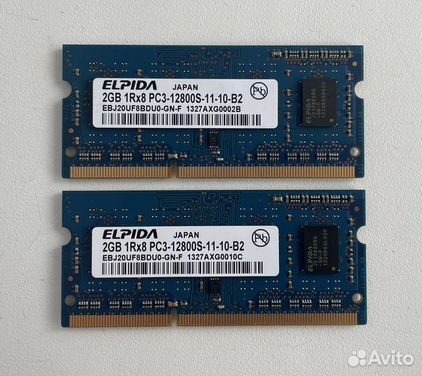 Оперативная память sodimm ddr3 4GB