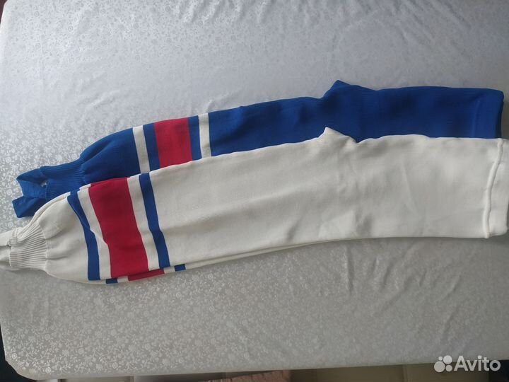 Хоккейные рейтузы, гамаши + пояс для гамаш