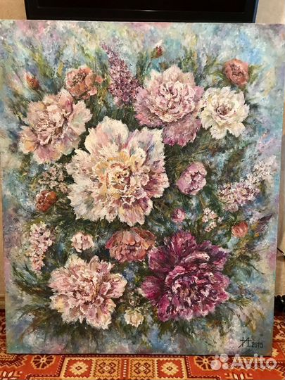 Картина. Акрил. Цветы. 120 на 100