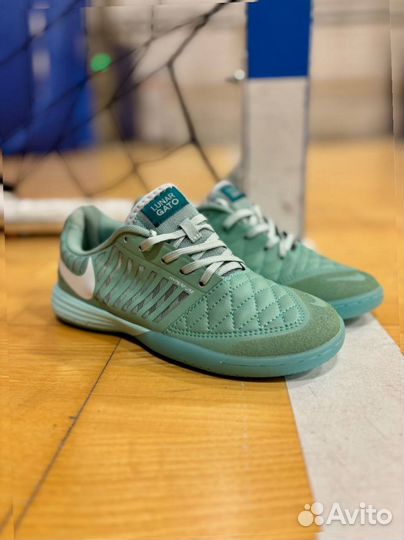 Футзалки Nike Lunar Gato2 Light Green детские