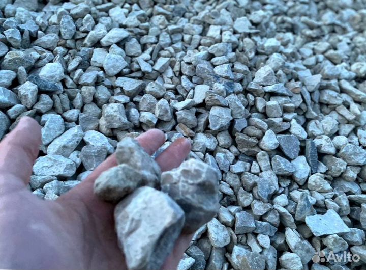 Щебень, песок