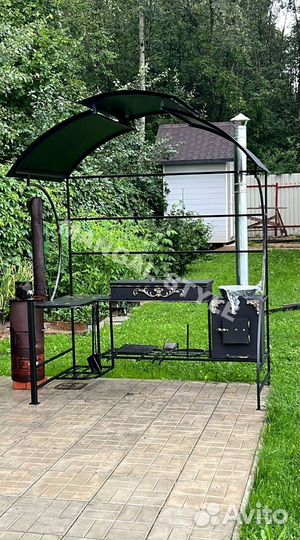 Беседка с мангалом