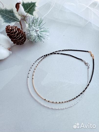 Чокер из бисера