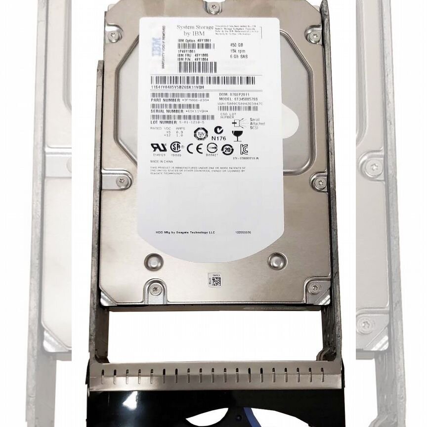 [49Y1861] Жесткий Диск Ibm 450gb 15000 Sas 3,5" Hdd 49y1861