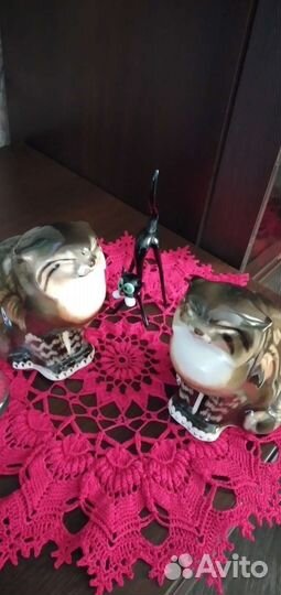 Статуэтка кошка Фарфор