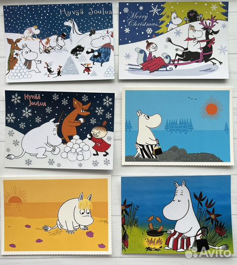 Финские открытки с Муми-троллями