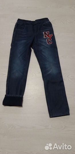 Джинсы для мальчика утепленные
