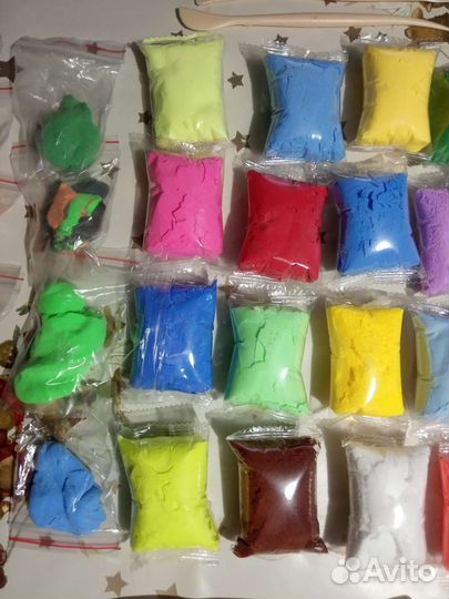 Мягкий пластилин + 4 лопатки