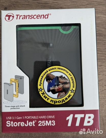 Внешний жесткий диск Transcend StoreJet 25m3 1 Tb