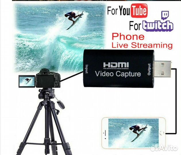 4K hdmi-совместимая карта видеозахвата USB 3.0,2.0