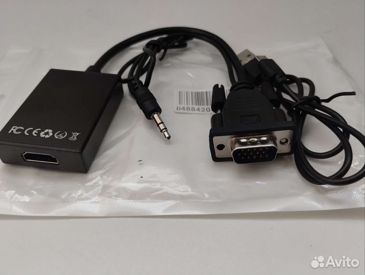 Переходник адаптер с VGA на hdmi Full HD 1080р