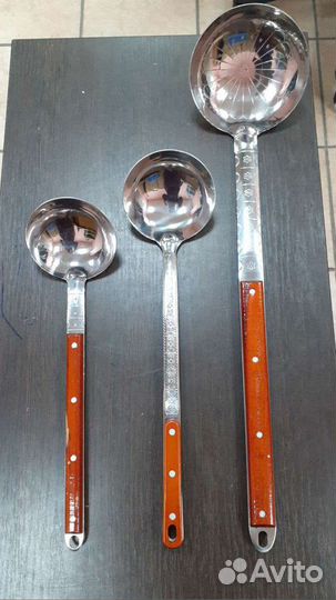 Половник (черпак) 42,47,64 см. для казана