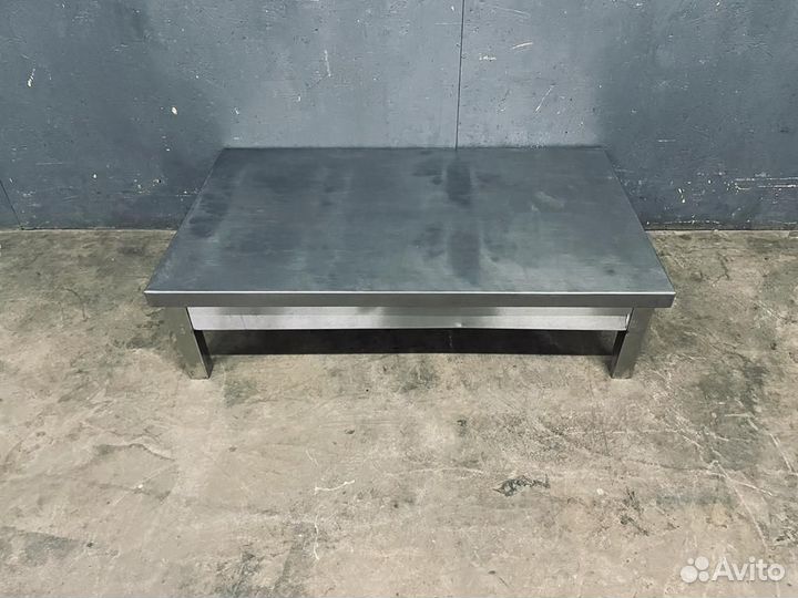 Подтоварник из нержавеющей стали 100х60 см