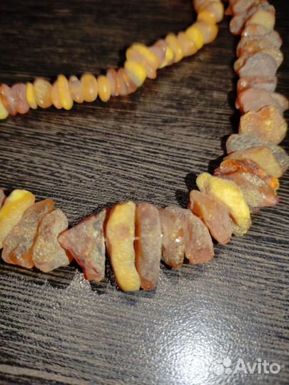 Янтарные украшения бусы серьги