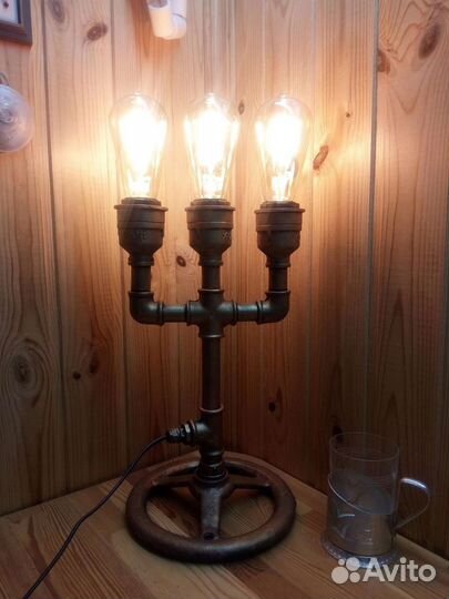 Стимпанк светильник