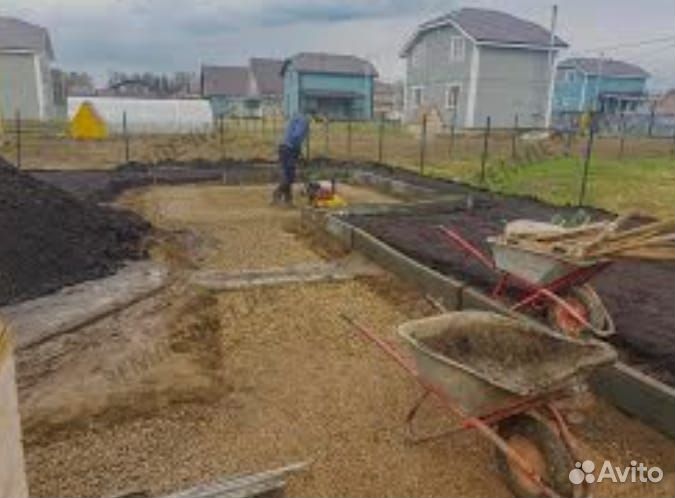 Работа землёй Чернозём