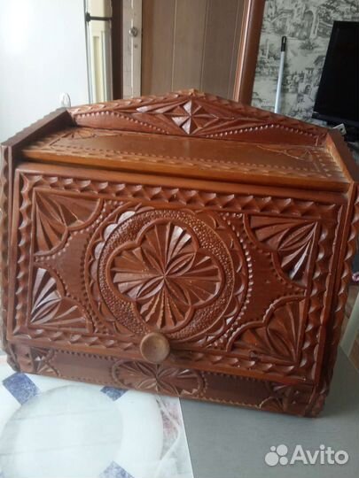 Хлебница деревянная СССР