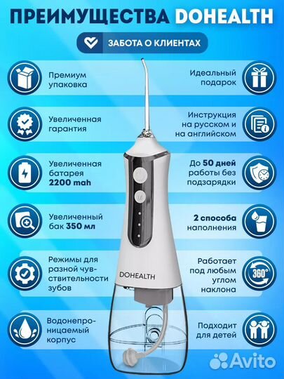 Ирригатор для зубов портативный