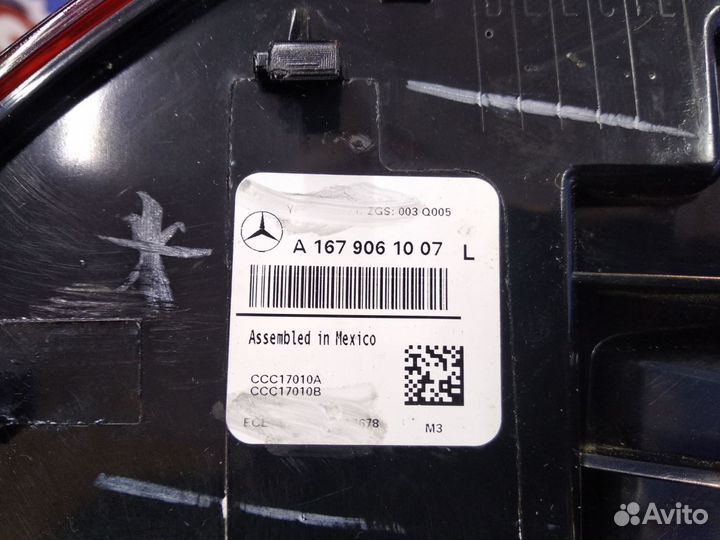 Фонарь левый внешний Mercedes W167