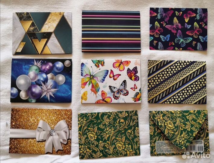 Конверт бумажный, размеры разные