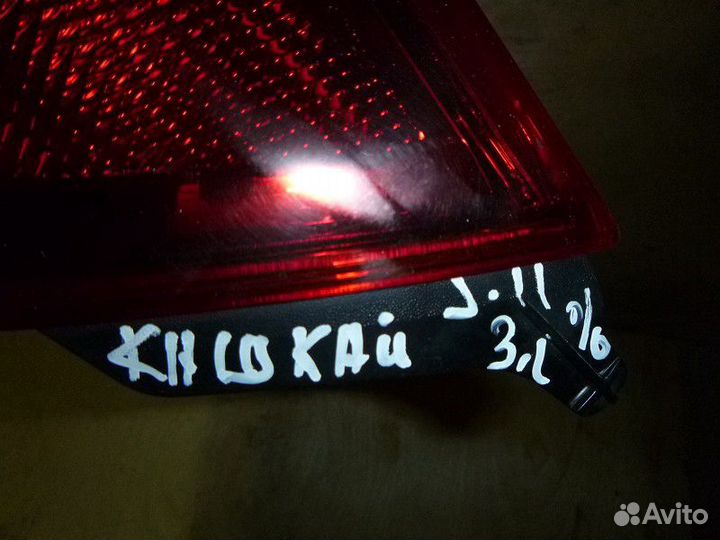 Фонарь задний внутренний левый nissan qashqai (J11