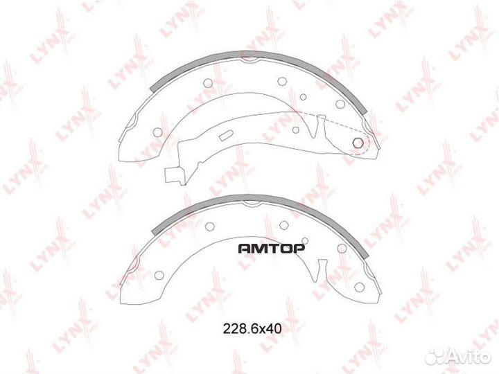 Lynxauto BS-2200 Колодки тормозные задние lynxauto