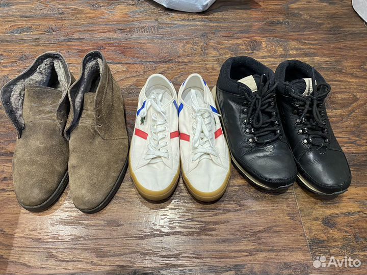 3 пары обуви. New Balance 754. Lacoste