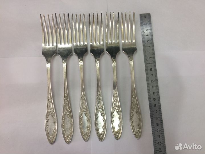 Мельхиоровые ложки, вилки СССР