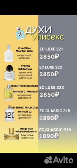 Продукция гринвей духи