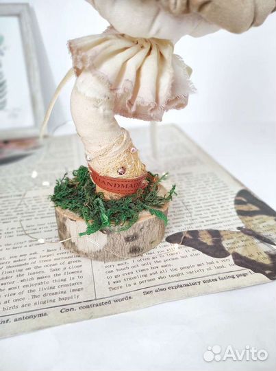 Украшение интерьера - декоративный гриб, ручной ра