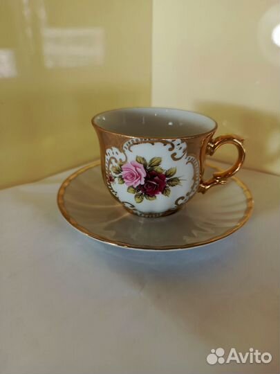 Сервиз кофейный Бавария Золото Винтаж Люкс