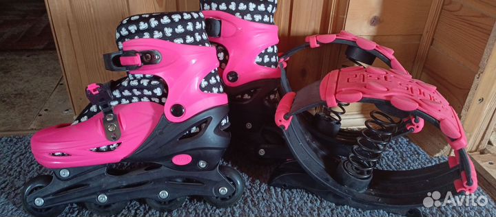 Роликовые коньки+джамперы