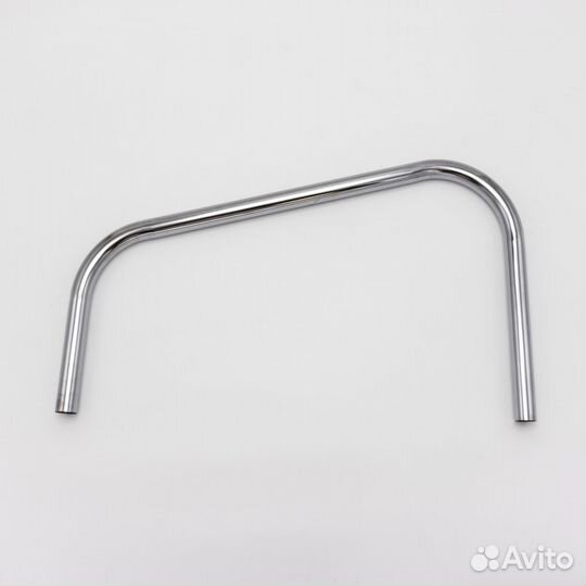 Труба гнутая с наклоном 540х370х170мм, хром