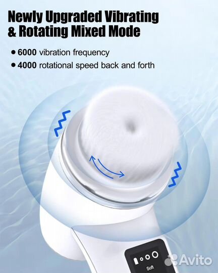 Умный вспенивающий массажер для лица aeiou