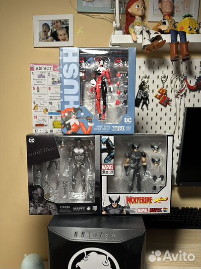 Росомаха,Киборг,Харли Квин Mafex